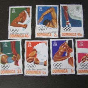 ② 1976 モントリオールオリンピック ドミニカ 7種完 の画像1