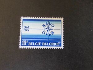 34　ベルギー；N.A.T.O.のエンブレム　1種完　1974-1