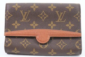 LOUIS VUITTON ルイヴィトン LV モノグラム アルシェ ウエストポーチ バッグ ポーチ クラッチ ブラウン レザー レディース メンズ 0111-HA