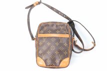 【ジャンク】LOUIS VUITTON ルイヴィトン LV モノグラム ダヌーブ ショルダーバッグ ポシェット ミニ 斜め掛け 鞄 レザー 革 9971-HA_画像1