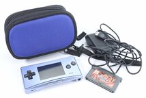 任天堂 Nintendo GAME BOY micro ゲームボーイミクロ ブルー ジャンク品 ゲーム ゲーム機 0461-Y_画像1