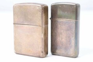 【2点】 ZIPPO ジッポー STERLING スターリング オイルライター 喫煙具 喫煙グッズ 火花OK 0522-B