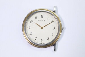 SEIKO セイコー CREDOR クレドール 7770-6030 SS×18KT クォーツ メンズ 腕時計 フェイスのみ ジャンク 0478-N