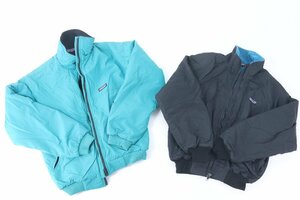 【2点】patagonia パタゴニア ジャケット サイズ 7/8 M グリーン ブラック ブルー系 キッズ メンズ レディース 衣類 冬服 まとめ 0271-Y