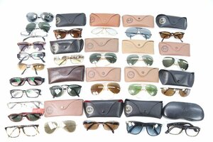 【27点】ジャンク Ray-Ban レイバン ケースあり なし サングラス 眼鏡 めがね アイウエア まとめ売り ブラック系 ブラウン系 小物 0891-HA