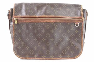 LOUIS VUITTON ルイヴィトン LV モノグラム ボスフォールGM メッセンジャー ショルダーバッグ 斜め掛け 肩掛け 鞄 ブラウン メンズ 0915-HA