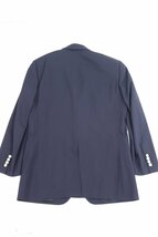 HERMES エルメス テーラードジャケット ウール100％ 上着 ネイビー 紺系 サイズ46 イタリア製 メンズ 男性 0771-HA_画像3