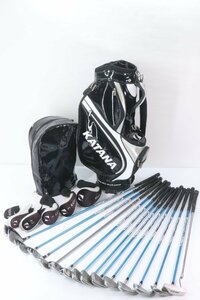 【14本】 KATANA カタナ GOLF 等 LX-770 Speeder Five S 1，3，5、U4,5 6～9,A,S,P PT787 ゴルフ用品 バッグ ヘッドカバー まとめ 0970-HA