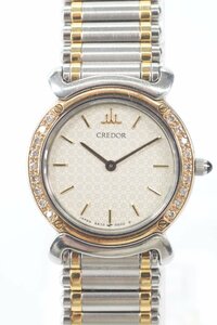 SEIKO セイコー CREDOR クレドール SS×18KT 5A70-0210 クォーツ 2針 レディース 腕時計 1111-N