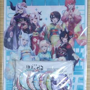 ホロライブ ほろーかる 市内巡回スタンプラリー クリアファイル&缶バッジ7種セット hololive ほろ~かる 百鬼あやめ さくらみこ 白上フブキ
