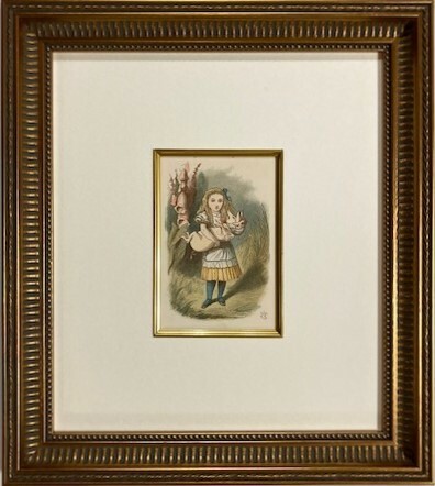 【特価】　≪　　不思議の国のアリス　　≫　 アンティークオリジナル木版画　 　THE PIG-BABY　 　1889年　　SIR JOHN TENNIEL