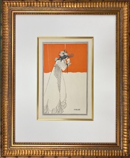 【特価】 ≪ オーブリー・ビアズリー ≫ オリジナルリトグラフ【多色石版画】 ISOLDE 1899年 AUBREY BEARDSLEY