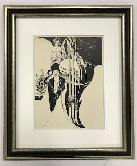 【特価】　≪　　オーブリー・ビアズリー　　≫　　オリジナルラインブロック　　OF　A　NEOPHYTE　　1899年　　AUBREY　BEARDSLEY