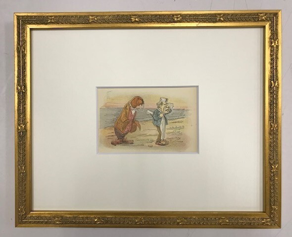 【特価】 ≪ ジョン テニエル ≫ アンティークオリジナル木版画 鏡の国のアリス ⅩⅥ 1899年 SIR JOHN TENNIEL