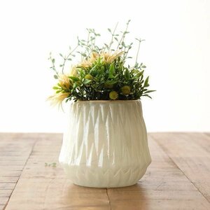 花瓶 フラワーベース おしゃれ 花器 かわいい ミルクガラス インドの手作りガラスベース ミルクカラーA 送料無料(一部地域除く) kan6749