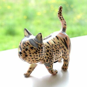 貯金箱 おしゃれ 陶器 猫 ねこ キャット オブジェ 置物 かわいい 動物 陶器のカラフル貯金箱 ネコ 送料無料(一部地域除く) toy7603