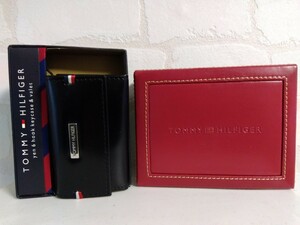 TOMMY HILFIGER トミーヒルフィガー☆未使用　箱付き　6連キーケース　ブラック☆Y1832