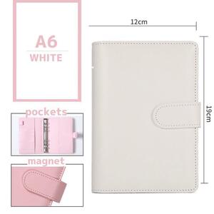 [ white ]A6 binder - pink trading card file collection Korea 