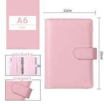 【ピンク】A6 バインダー パープル トレカファイル 手帳 コレクション 韓国_画像1