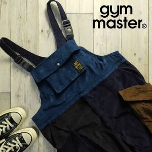 ☆gym master ジムマスター☆コーデュロイ サロペット オーバーオール クレイジー カラー Size（L) S1333