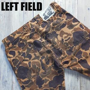 ☆LEFT FIELD レフトフィールド☆ダックカモ ペインター ワークパンツ ダック生地 ハンティングカモ Size（S) S1404