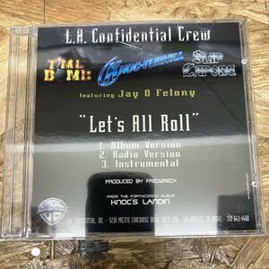■ HIPHOP,R&B L.A. CONFIDENTIAL CREW - LET'S ALL ROLL INST,シングル!!!!! CD 中古品