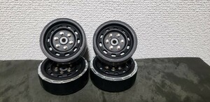GMADE 鉄チン 1.9インチ ビードロックホイール 中古4本セット1台分 ジーメイド AXIAL TRAXXAS RC4WD クローラー