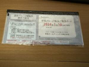 【送料無料】京阪電鉄　株主優待券　ひらかたパーク優待券　【有効期限1月10日迄】ひらぱー