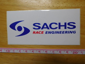 希少レア☆彡新品在庫品・SACHS・RACE ENGINEERING・ザックス・ショックアブソーバー（10.5㎝）ステッカー　レトロ・当時物？