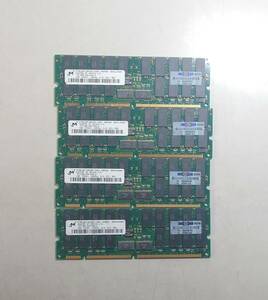 KN4303 【ジャンク】 Micronメモリ★PC133R-333-542-Z★1GBx4枚 計4GB