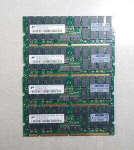 KN4307 [ Junk ] Micron memory *PC133R-333-542-Z*1GBx4 sheets total 4GB