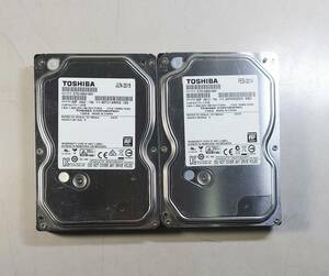 KN4326 【中古品】 TOSHIBA DT01ABA100V 1000GB/1TB 3.5インチ内蔵HDD 2個セット