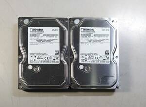 KN4329 【中古品】 TOSHIBA DT01ABA100V 1000GB/1TB 3.5インチ内蔵HDD 2個セット