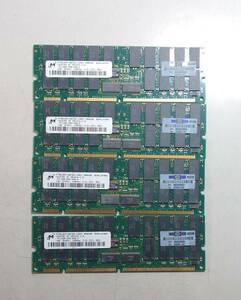 KN4309 [ Junk ] Micron память *PC133R-333-542-Z*1GBx4 листов итого 4GB