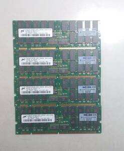 KN4308 [ Junk ] Micron memory *PC133R-333-542-Z*1GBx4 sheets total 4GB