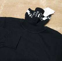 正規品　新品　PEARLY GATES　パーリーゲイツ　ジャックバニー　メンズ　タートルネックセーター　お洒落なロゴデザイン　ブラック　size6_画像8
