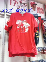 エンゼルス球場限定 メンズ Mサイズ 大谷翔平選手 2023年 MVP受賞記念 Tシャツ 赤 ニューエラ New Era MLB Shohei Ohtani MVP T-Shirts _画像1