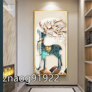 Art hand Auction Deer Scandinavian Painting Art Panel Decorative Painting Wall Hanging Mural Interior Decorative Painting Fine Art Landscape Painting Feng Shui Painting YWQ1609, hobby, culture, others