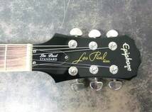 ☆Epiphone エピフォン Les Paul レスポールモデル Standard エレキギター ブラック系 2009年製 ハードケース付き◆_画像5