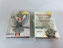 ☆W127)未使用 zippo ジッポ ライター Harley-Davidson ハーレーダビッドソン 95th ANNIVERSARY MODEL LIMITED EDITION キーチェーン付き◆_画像4