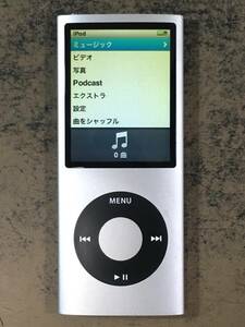 ☆Apple iPod nano 第4世代 MB903J シルバー 16GB ジャンク♪