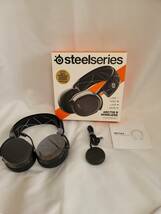 【1円スタート】SteelSeries ゲーミングヘッドセット Arctis 9 Wireless 61484_画像1