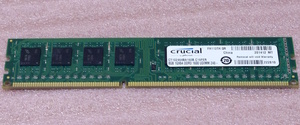 ☆Crucial CT102464BA160B.C16FER - PC3-12800U/DDR3-1600 Micronチップ 240Pin DDR3 UDIMM 8GB 動作品