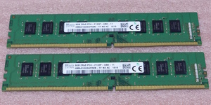 ◆SK hynix HMA41GU6AFR8N-TF 2枚セット - PC4-17000/DDR4-2133/PC4-2133P 288Pin DDR4 UDIMM 16GB(8GB x2) 動作品