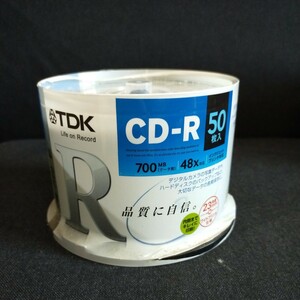 TDK データ用CD-R CD-R80PWDX50PE 700MB 1回保存用ディスク 50枚パック　o111