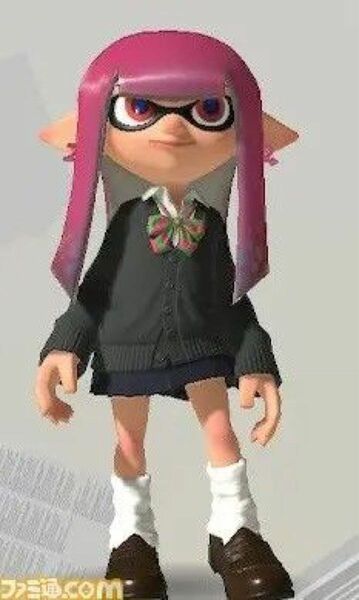 amiibo アミーボ スプラトゥーン ガール ネオンピンク 新品 未開封 制服 女子高生