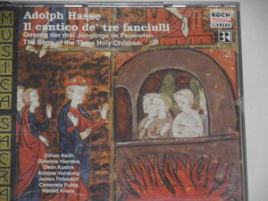 【CD2枚】Johann　Adolph　Hasse　ヨハン・アドルフ・ハッセ　＊Ⅱcantico　de’　tre　fanciulli　