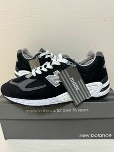 新品同様NEW BALANCE M990BL2 US7.5 25.5cm 990v2 ブラック ニューバランス 991 993