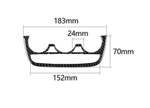 アウディ TT TTRS 8J 　内装インテリアステッカー　 エアコンボタンパネルフレームカバー カーボン柄 2006-2015年_画像4