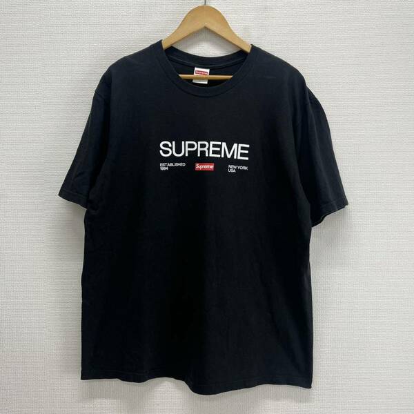 Supreme シュプリーム 21AW Est. 1994 Tee ロゴ プリント 半袖 Tシャツ L 10112369